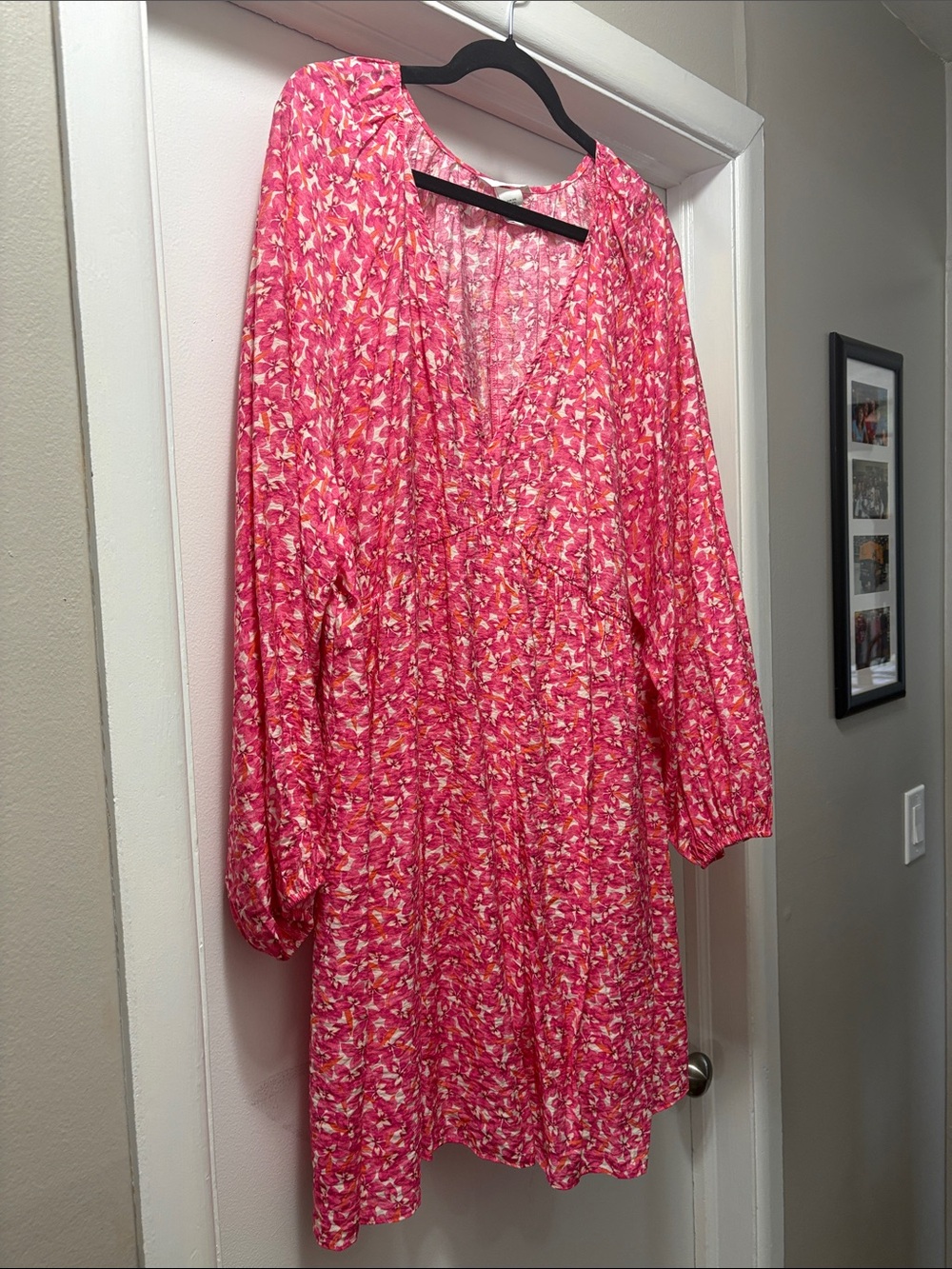 H&M Pink Floral Mini Dress